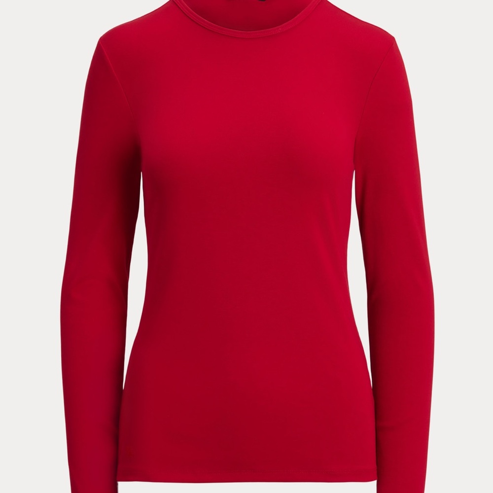 Classic Red Women's Long Sleeve Top